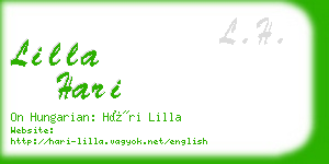 lilla hari business card